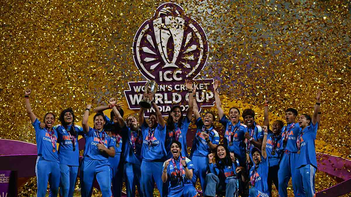 Miss Hits: The Indian women celebrate their first ICC trophy win in Navi Mumbai | R.S. Gopan