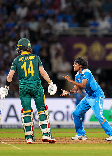 One for the future: Shree Charani, one of the finds of the tournament, first impressed in the WPL | PTI