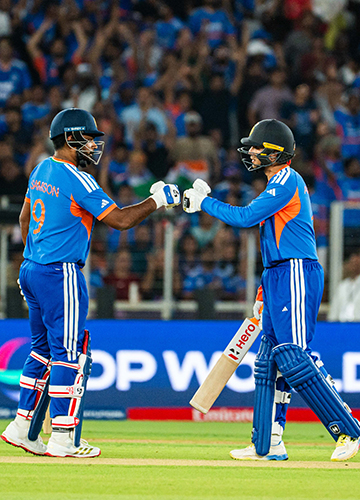 Deadly duo: Sanju Samson and Abhishek Sharma took the game away from New Zealand in the final | Amey Mansabdar