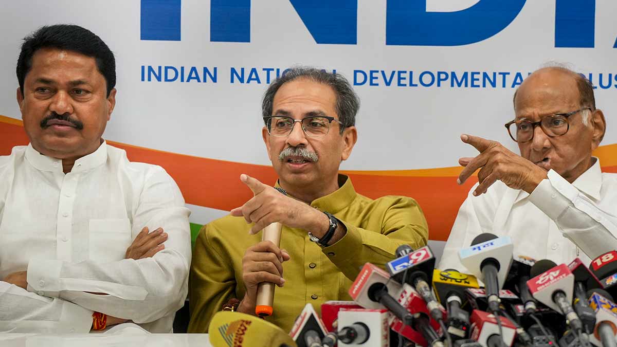 Nana Patole, Uddhav Thackeray and Sharad Pawar