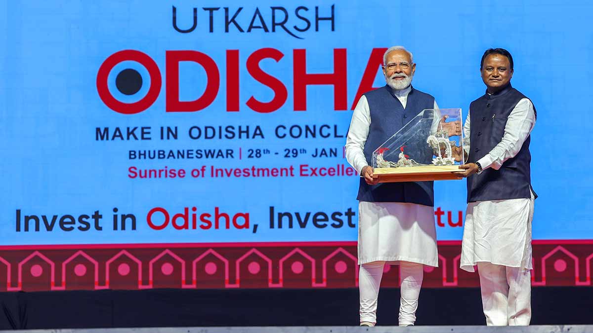 Blessings from the Centre: Majhi with Prime Minister Modi at Utkarsh Odisha | PTI