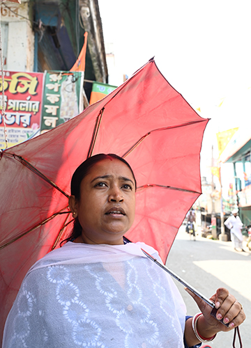 Papu Biswas Raut, a former gram panchayat member, brings up women’s safety | Salil Bera
