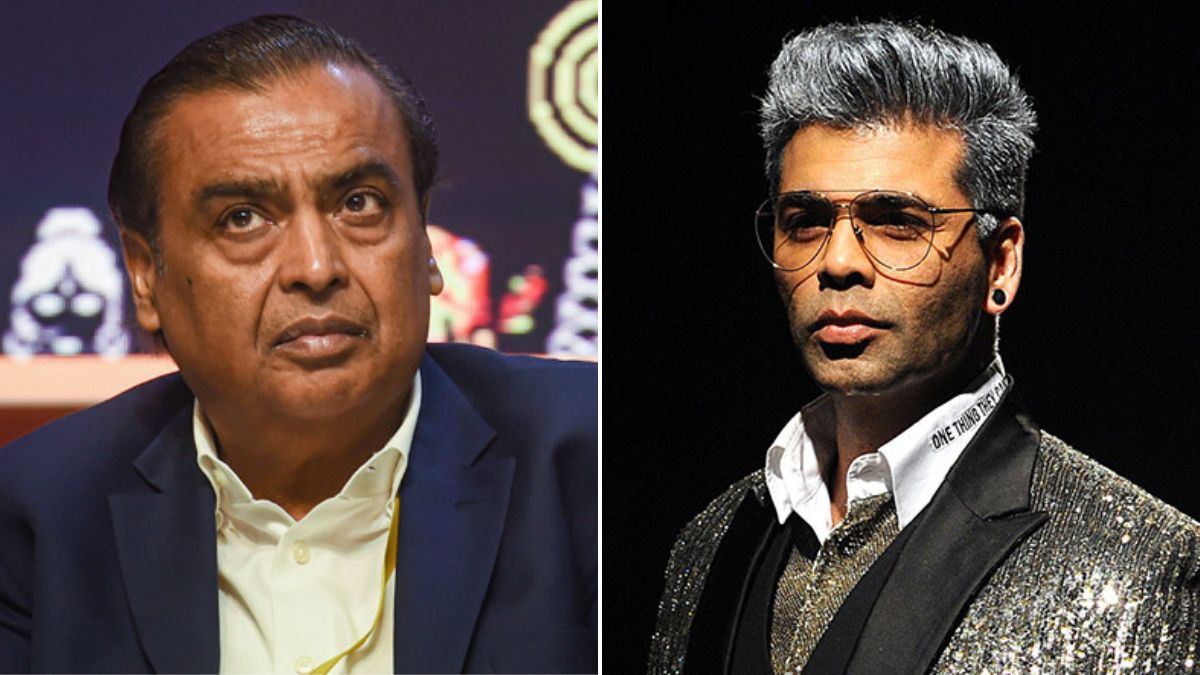 Mukesh Amban and Karan Johar