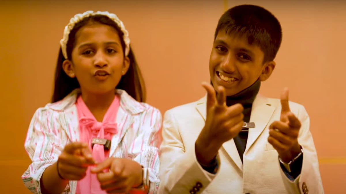 Jivika and Jainam Jain in the latest video | YouTube