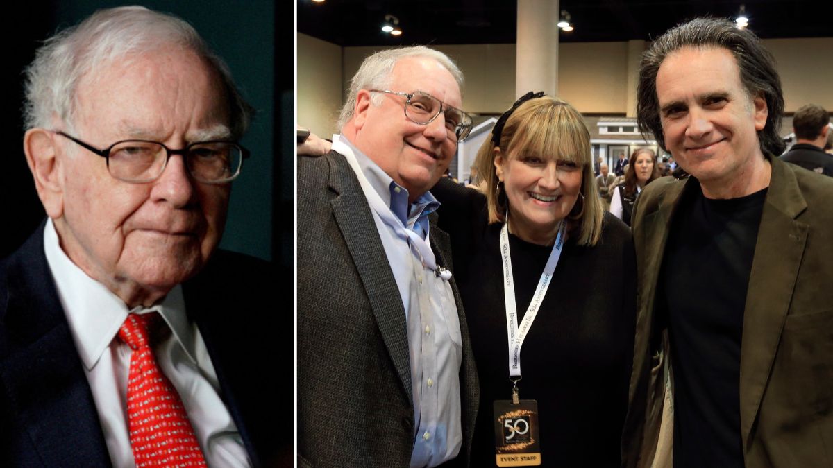 The children of Berkshire Hathaway Chairman and CEO Warren Buffett, from left, Howard Buffett, Susie Buffett, and Peter Buffett | Reuters, AP