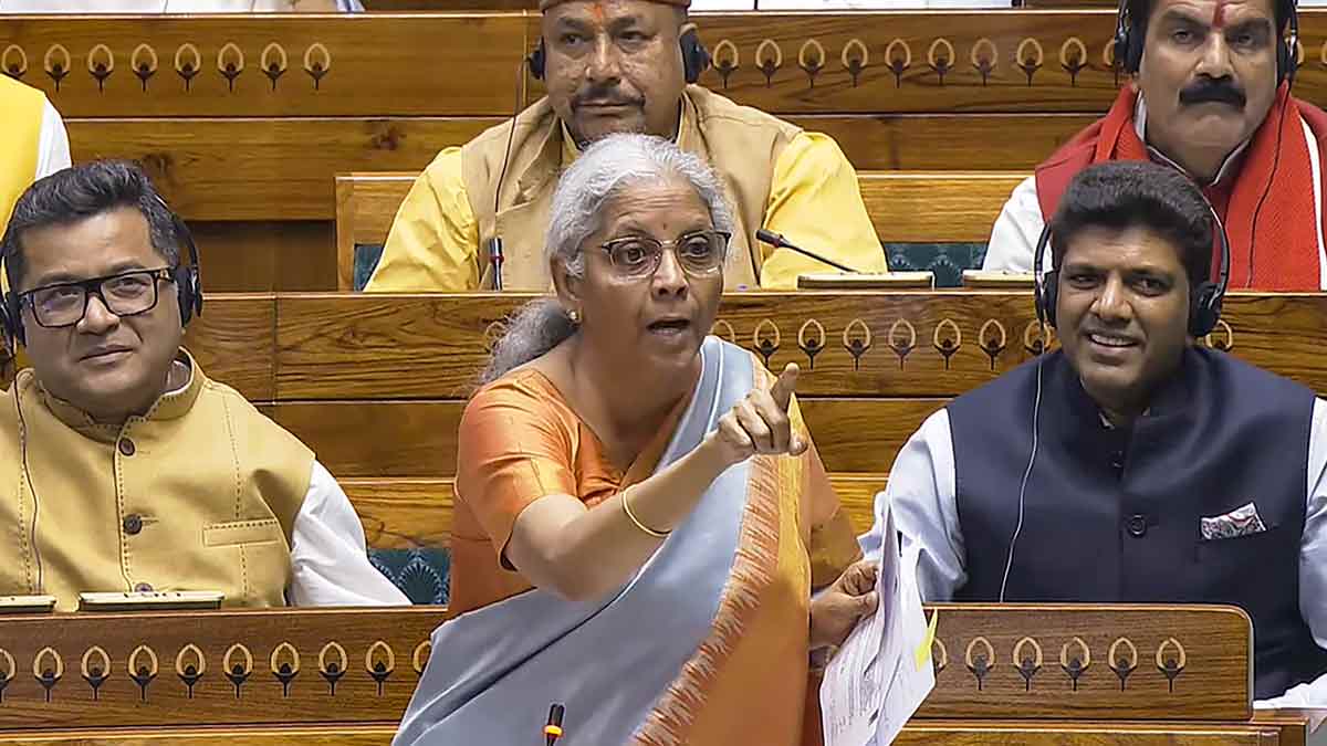 Union Finance Minister Nirmala Sitharaman speaks in the Lok Sabha | PTI