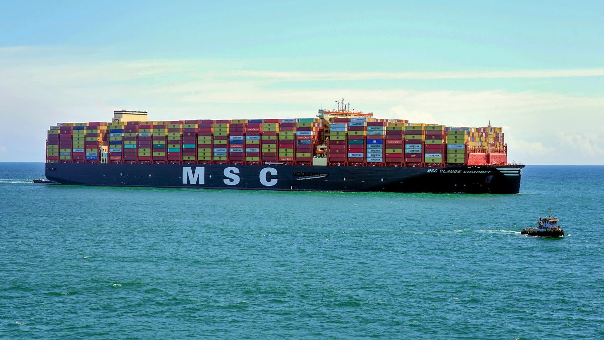 (File) Container vessel MSC Claude Girardet reaches at Vizhinjam International Seaport in Thiruvananthapuram in Sep 2024 | PTI 