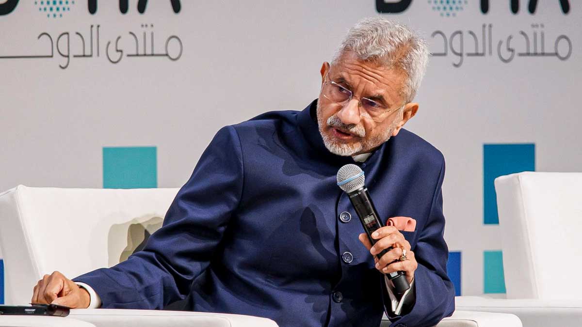 Union External Affairs Minister S Jaishankar speaks during a panel discussion in Doha | PTI
