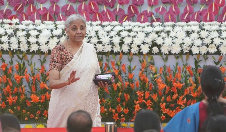 Nirmala Sitharaman at the swearing-in ceremony of the new Union government at Rashtrapati Bhavan in New Delhi | PTI