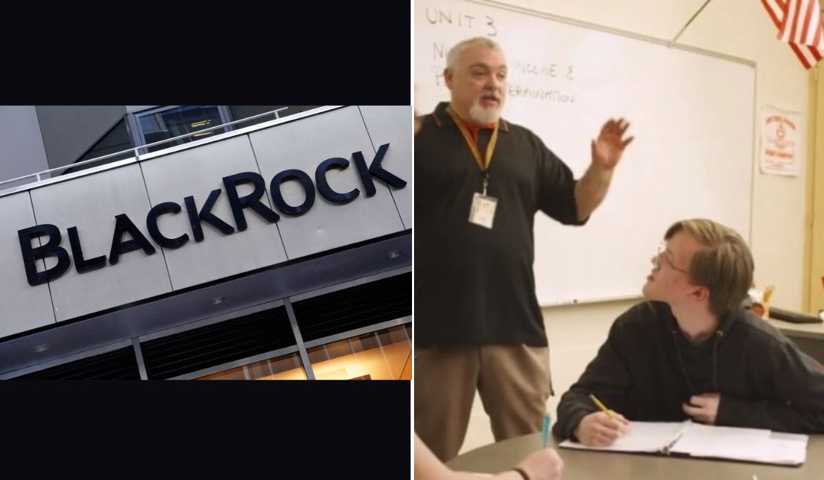 Thomas Matthew Crooks appeared in the background of the BlackRock Inc ad, which featured a teacher | Reuters/X