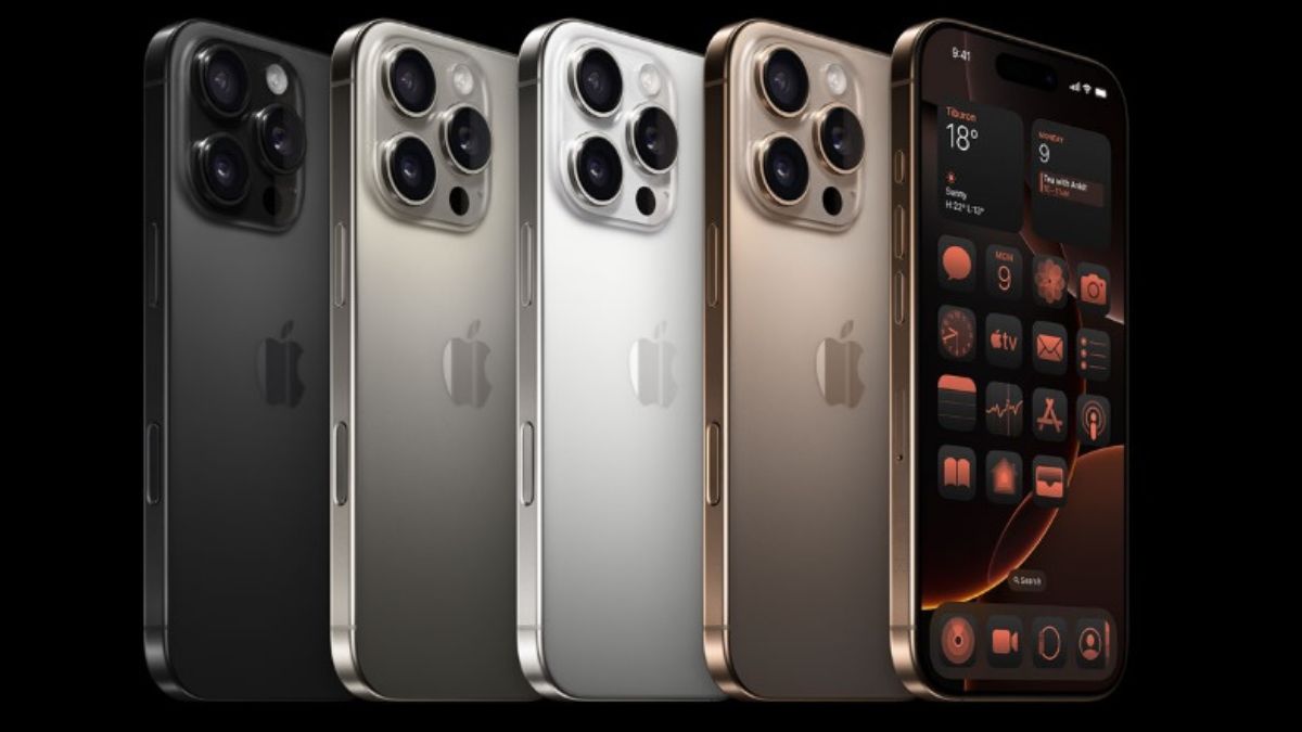 iPhone 16 Pro models come in four titanium colour options