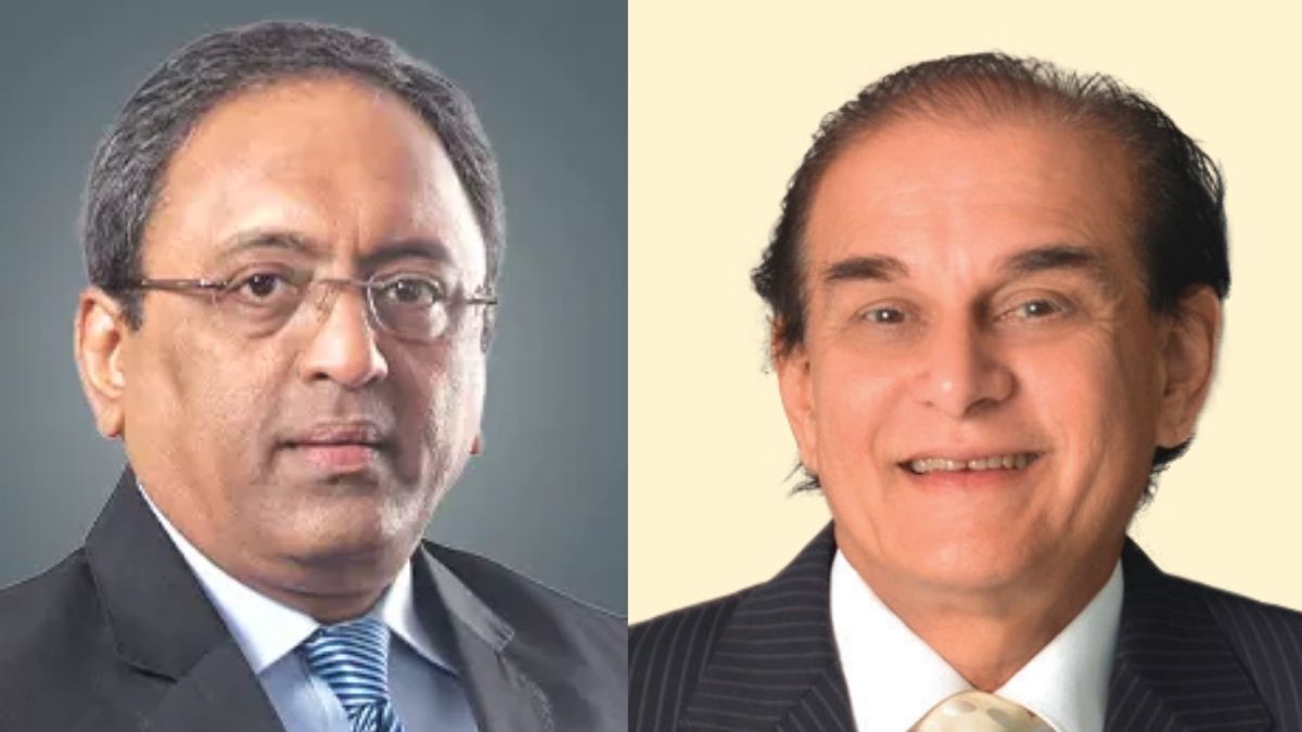 L&T chairman SN Subrahmanyan (left) and Marico chairman Harsh Mariwala (right) | Company sources