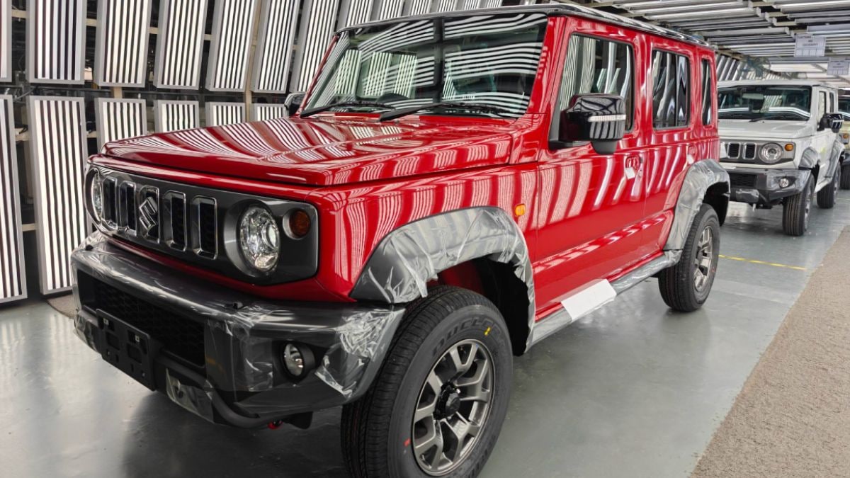 The Made In India 5-Door Jimny at Gurugram plant ready for export to Japan | Maruti Suzuki/X