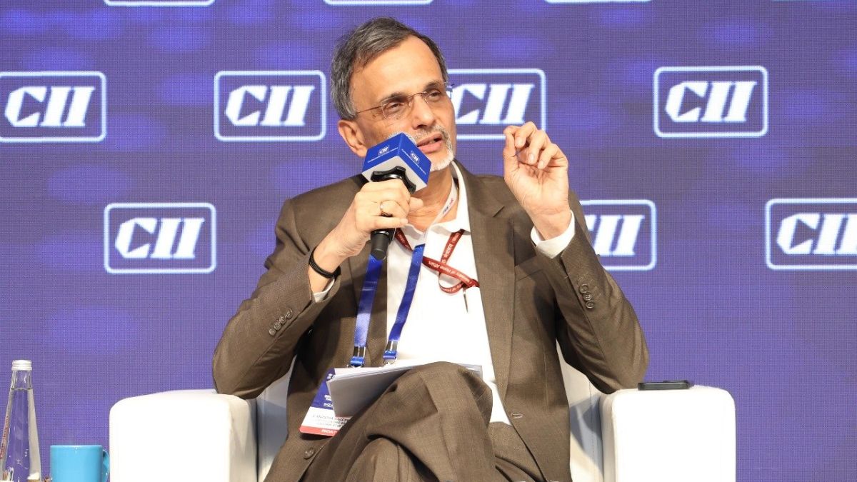 File photo of Chief Economic Advisor (CEA) V Anantha Nageswaran at a CII event | X