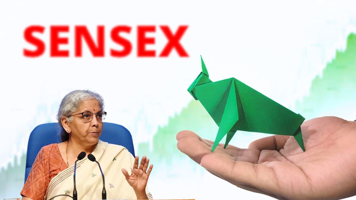 Nirmala Sitharaman, Budget 2025, and Sensex | Representative Image | Shutterstock / NIE