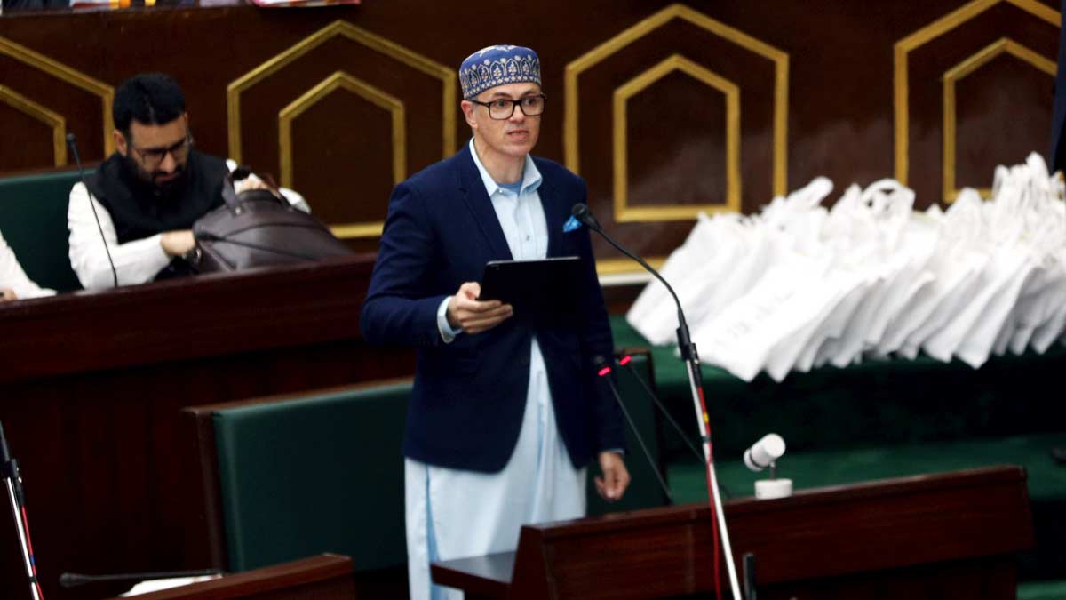 Jammu and Kashmir Chief Minister Omar Abdullah presents the state budget 2025-26, in Jammu | PTI