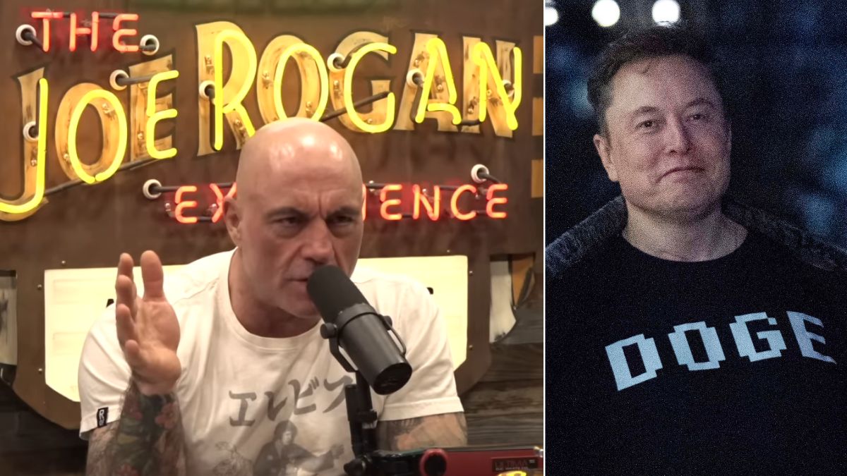 Joe Rogan (left) and Elon Musk (right) | YouTube, AP