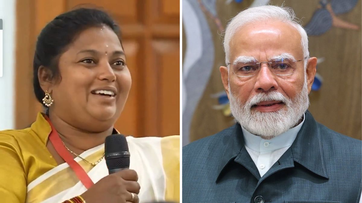 Lakshmi Bhavani interacts with PM Narendra Modi
