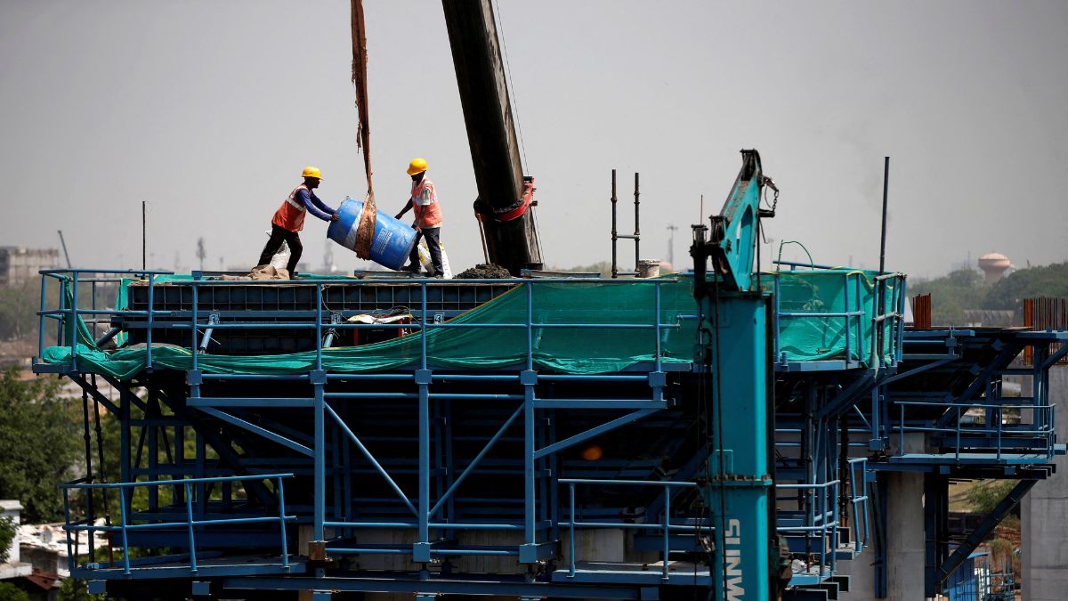Workers during the construction of the Ahmedabad-Mumbai High Speed Rail corridor as part of the latest wave of infrastructure development in India | REUTERS