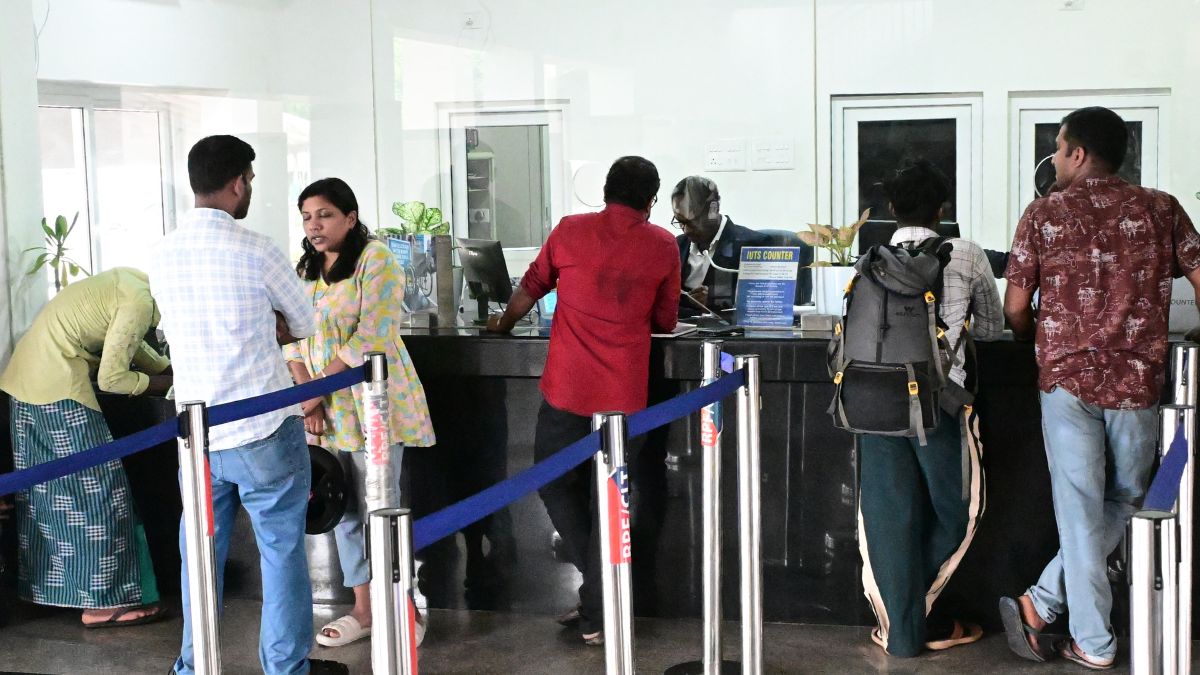 Passengers wait in line to book their train tickets at Vadakara Railway Station in Kerala on May 21 2025 [File] | Sajeesh Sankar/Manorama