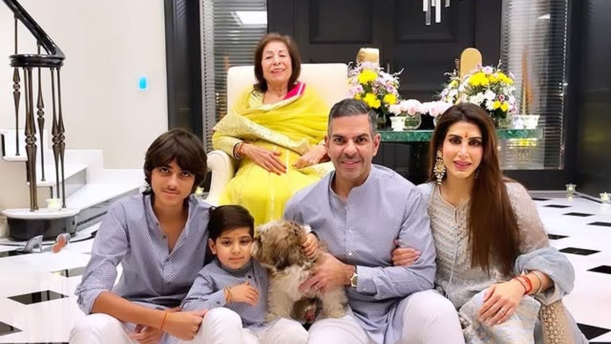 Sunjay Kapur with his family - 1