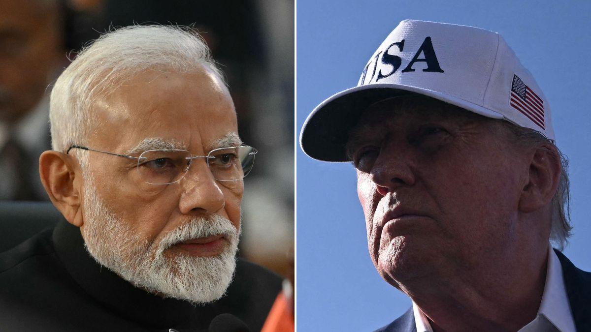 Left: India Prime Minister Narendra Modi; Right: US President Donald Trump on June 6 2025 | AFP