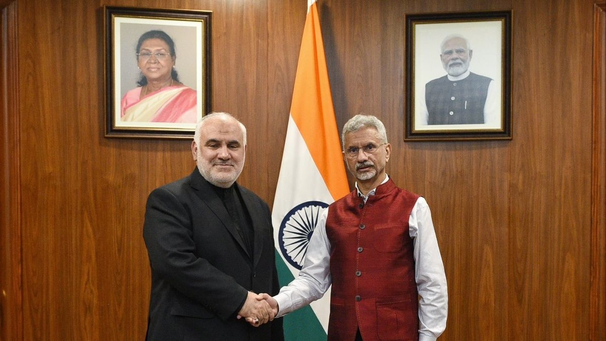 Iran Ambassador to India, Mohammad Fathali (left) with External Affairs Minister S Jaishankar on March 24, 2025 | X