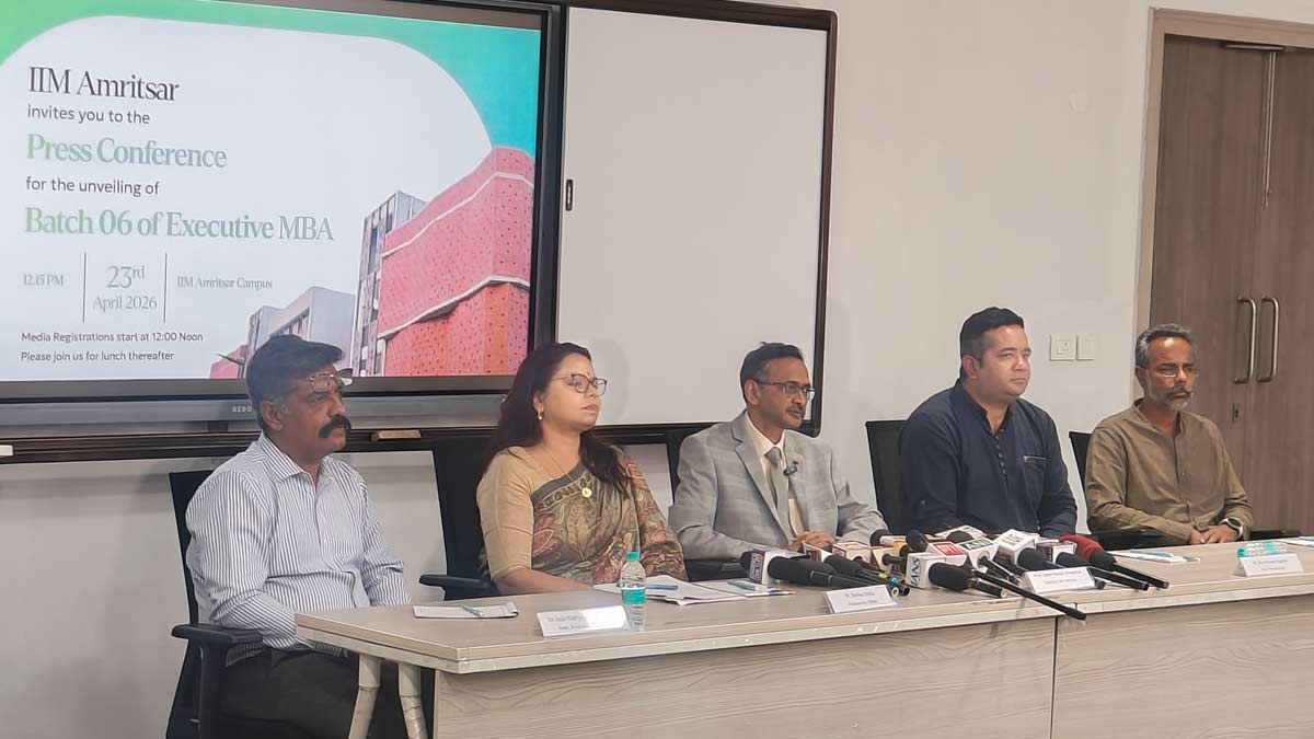 Batch 6 of Executive MBA at IIM Amritsar being unveiled | Kanu Sarda