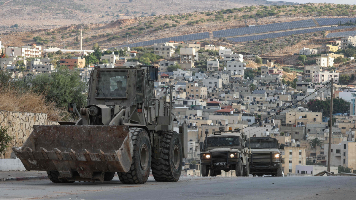 Israeli military vehicles