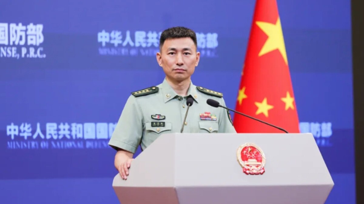 Chinese Defense Ministry spokesperson Zhang Xiaogang