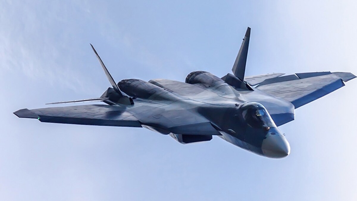 (FILE) An Su-57 fighter | United Aircraft Corporation, Russia