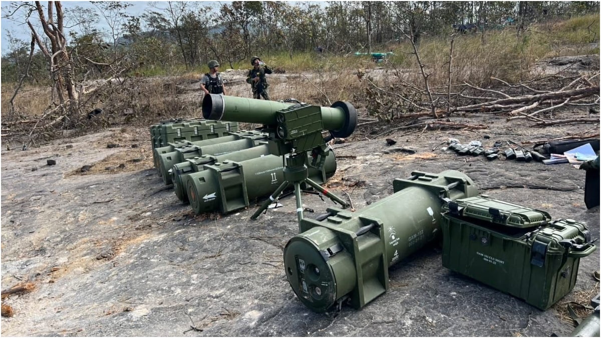 The GAM-102LR ATGMs that were seized by Thailand after Cambodian forces were overrun | X