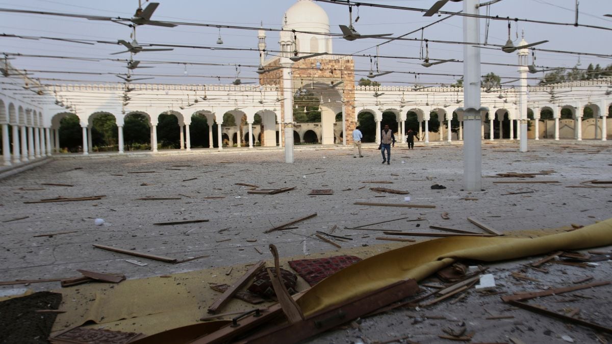 The compound of a mosque building damaged by Indian missile attack, near Bahawalpur, a city in Pakistan's Punjab province | AP 