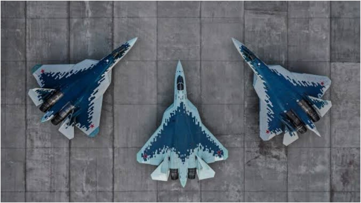 Russian Sukhoi Su-57 stealth fighter aircraft | X