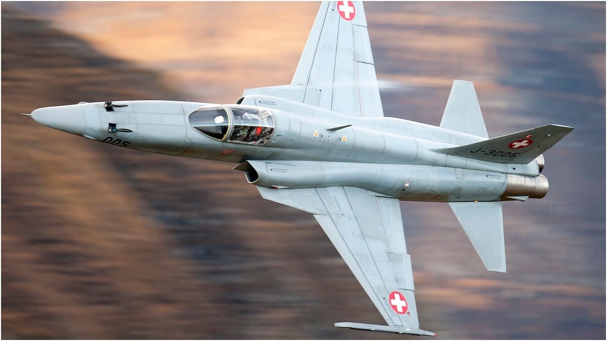 A F-5 fighter jet | X