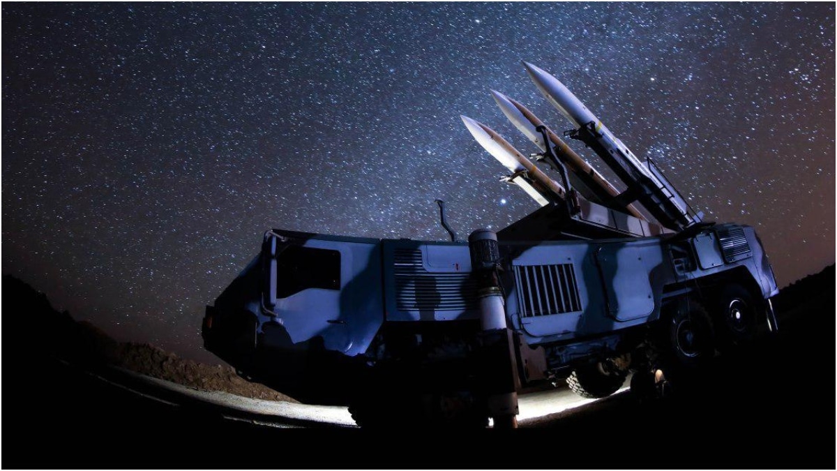 A photo believed to be that of the IRGC's 'Sevvom Khordad' missile system | X