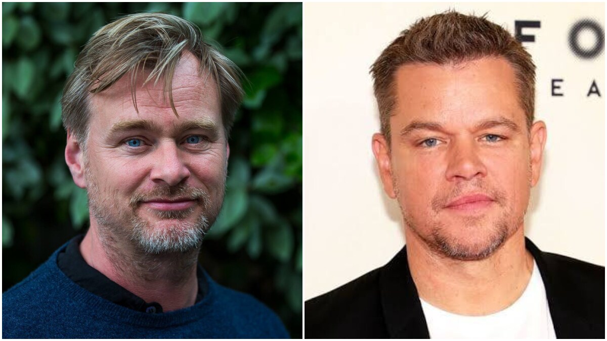 Hollywood director Christopher Nolan and actor Matt Damon | Facebook