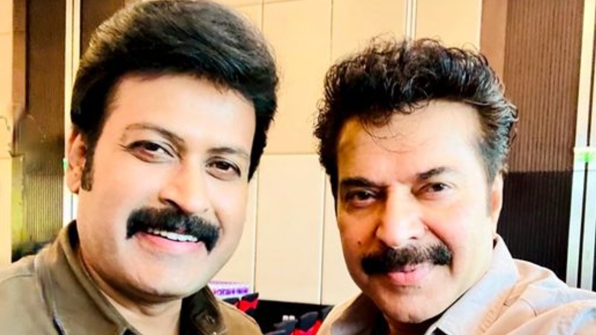 Manoj K Jayan with Mammootty | Instagram