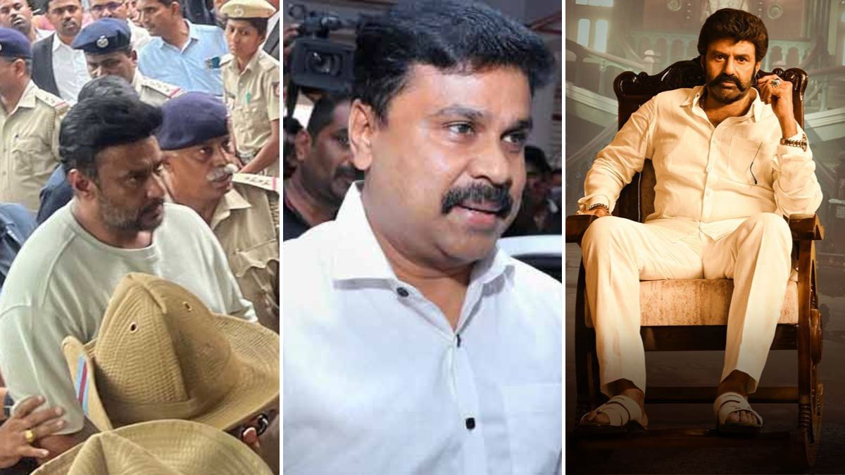 Darshan Togudeepa, Dileep and Nandamuri Balakrishna are among South Indian actors who faced legal troubles in recent years