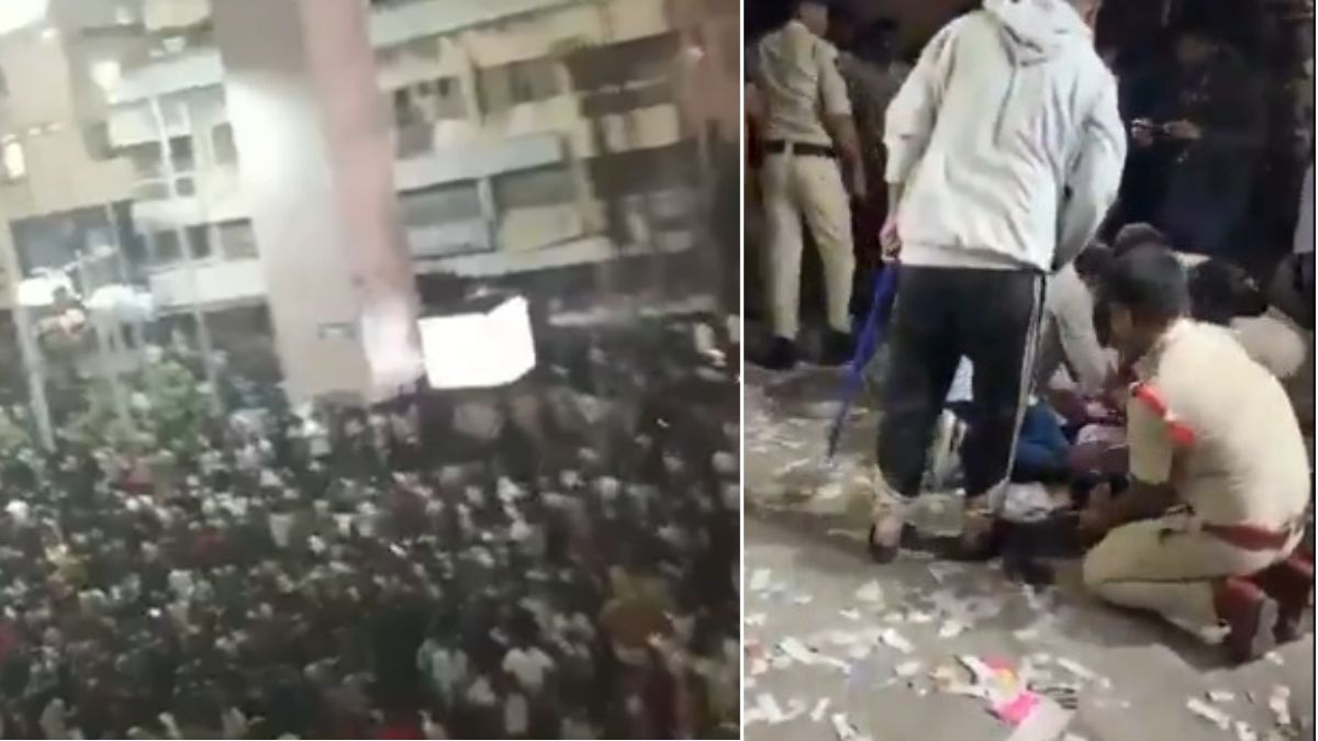 A woman was killed and two others were injured and hospitalised in the stampede on December 4 night when the surprise arrival of Allu Arjun at the RTC Crossroads theatre | X
