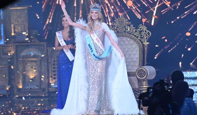 Czech Republic's Krystyna Pyszkova who won the Miss World 2024 title | Amey Mansabdar 