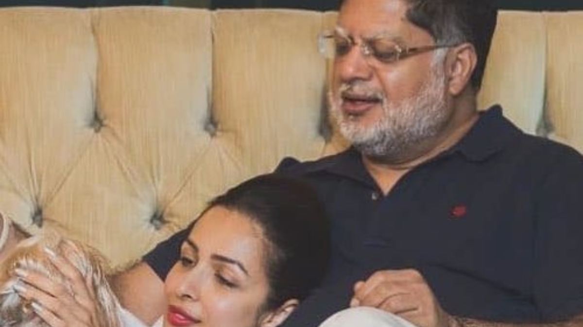 Malaika Arora with her father Anil Arora | X
