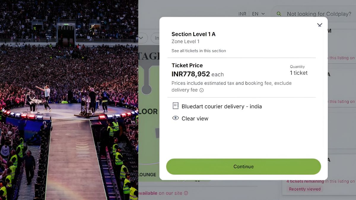 coldplay ticket