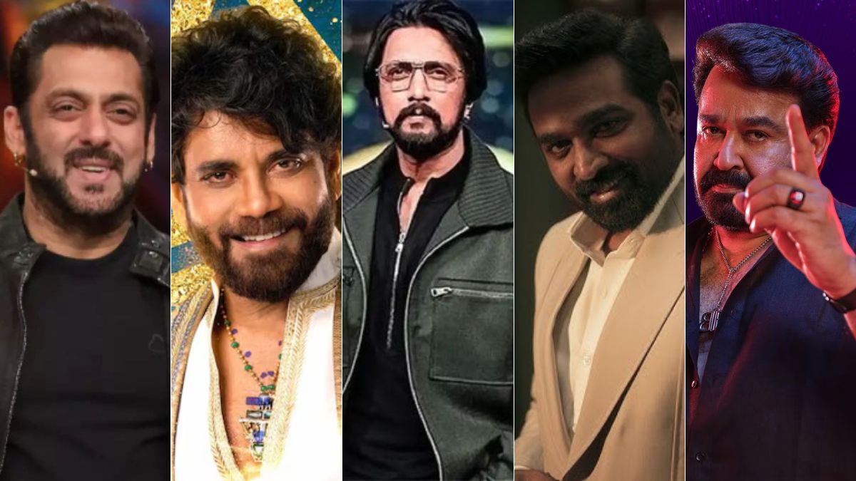 Salman Khan, Nagarjuna, Kiccha Sudeep, Vijay Sethupathi and Mohanlal hosts Bigg Boss shows in different languages
