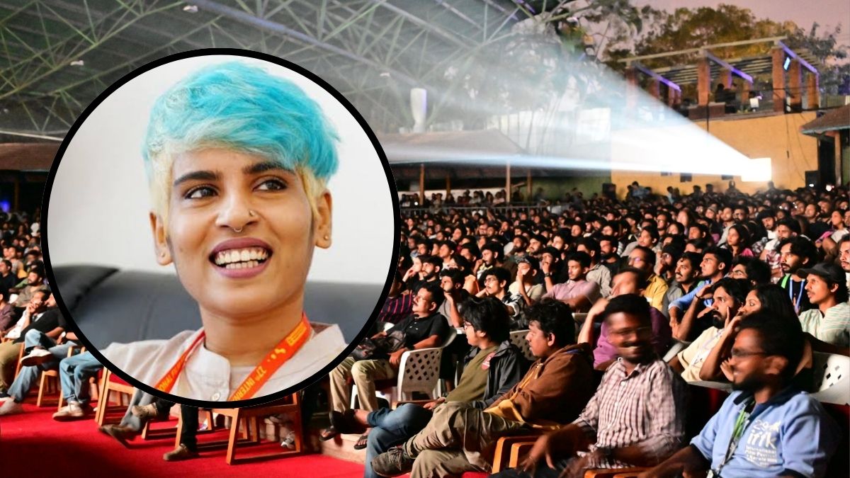Deepika Susheelan (inset file photo) and last year's audience at IFFK | Sreelakshmi Sivadas / Manorama