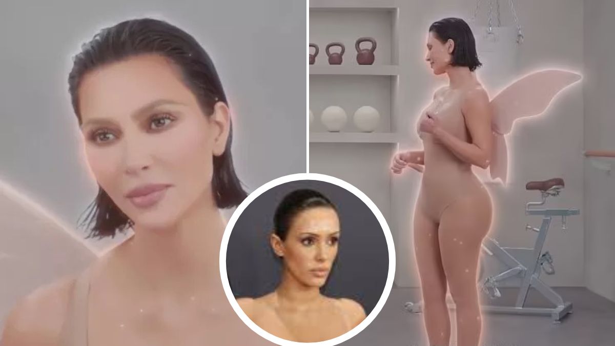 Kim Kardashian appeared as 'fairy butt mother' in the new Skims campaign but fans soon began noticing the resemblance to Bianca Censori's Grammy NSFW dress