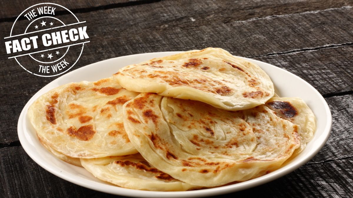 Parotta, a famous bread made out of maida in Kerala, India | Shutterstock