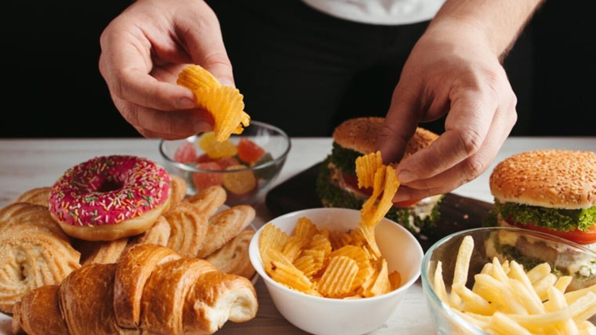 Image of junk food items used for representation