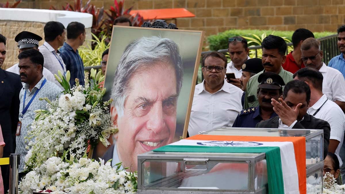 People pay their respects to Ratan Tata | Reuters