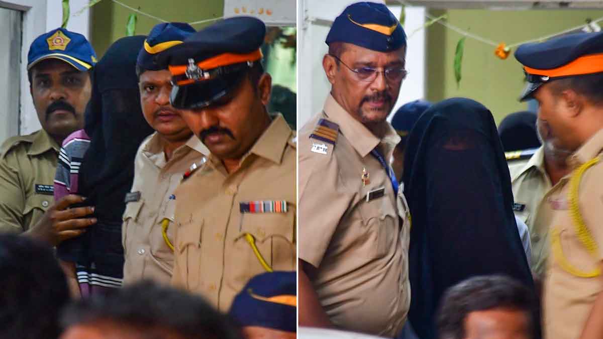 In this combo photo, men accused in the case of NCP leader Baba Siddique's murder being produced before a court, in Mumbai | PTI
